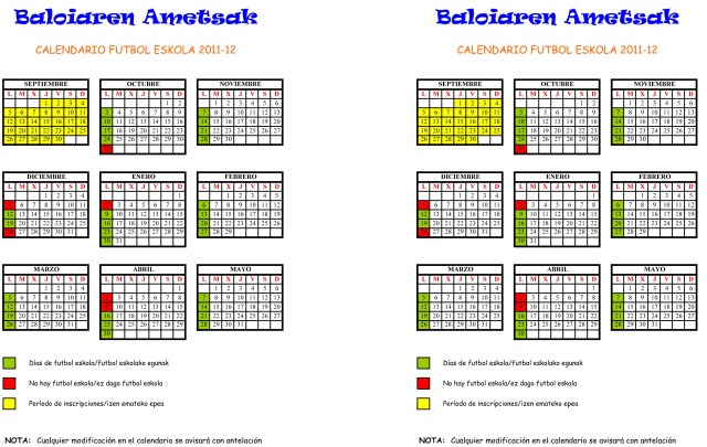 CALENDARIO 2011-12