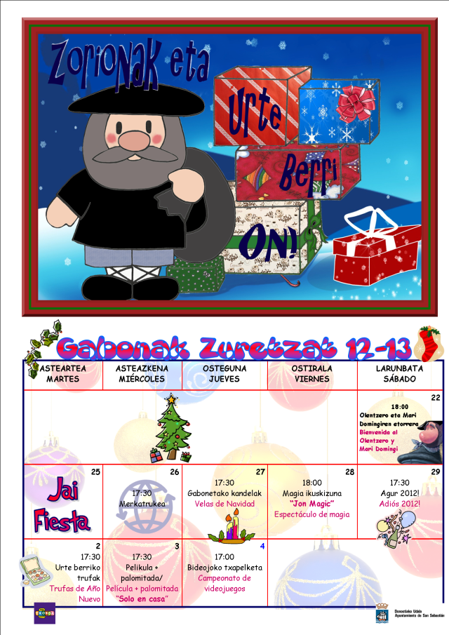 Haurtxokoa-GABONAK ZURETZAT