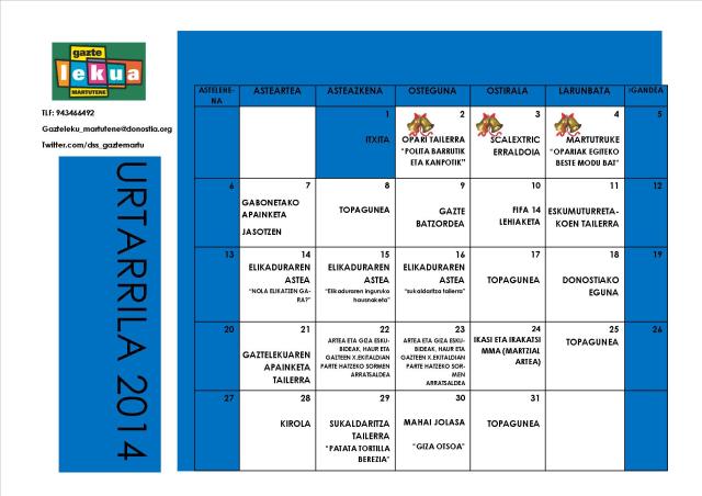 URTARRILAPROGRAMAZIOA