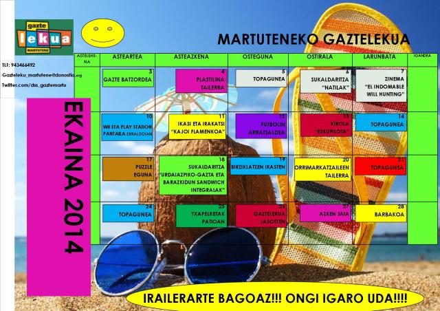 GL EKAINAPROGRAMAZIOA