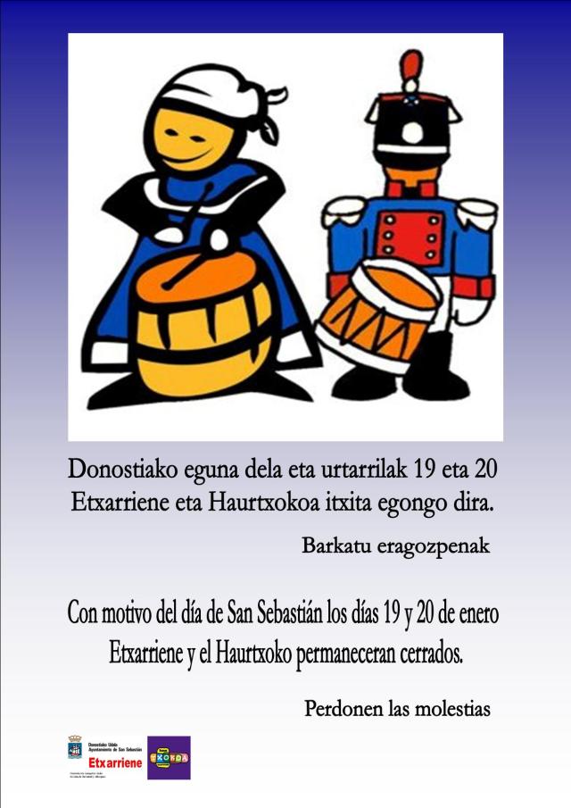 Donostiako eguna itxita