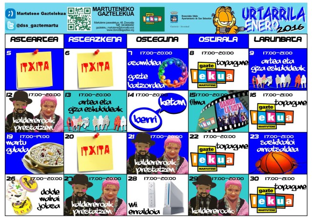 Gazteleku urtarrileko programazio polita